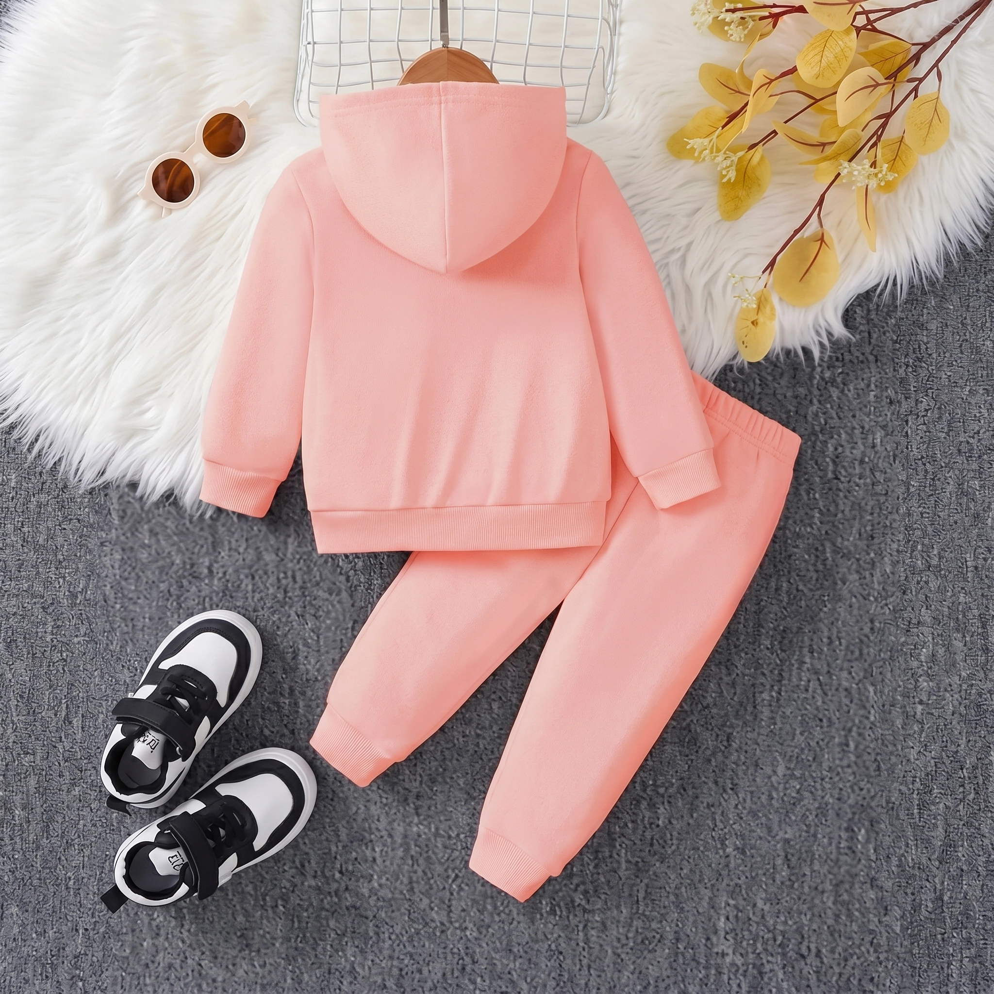 Newborn Printed Fleece Hoodie Set - Image 6