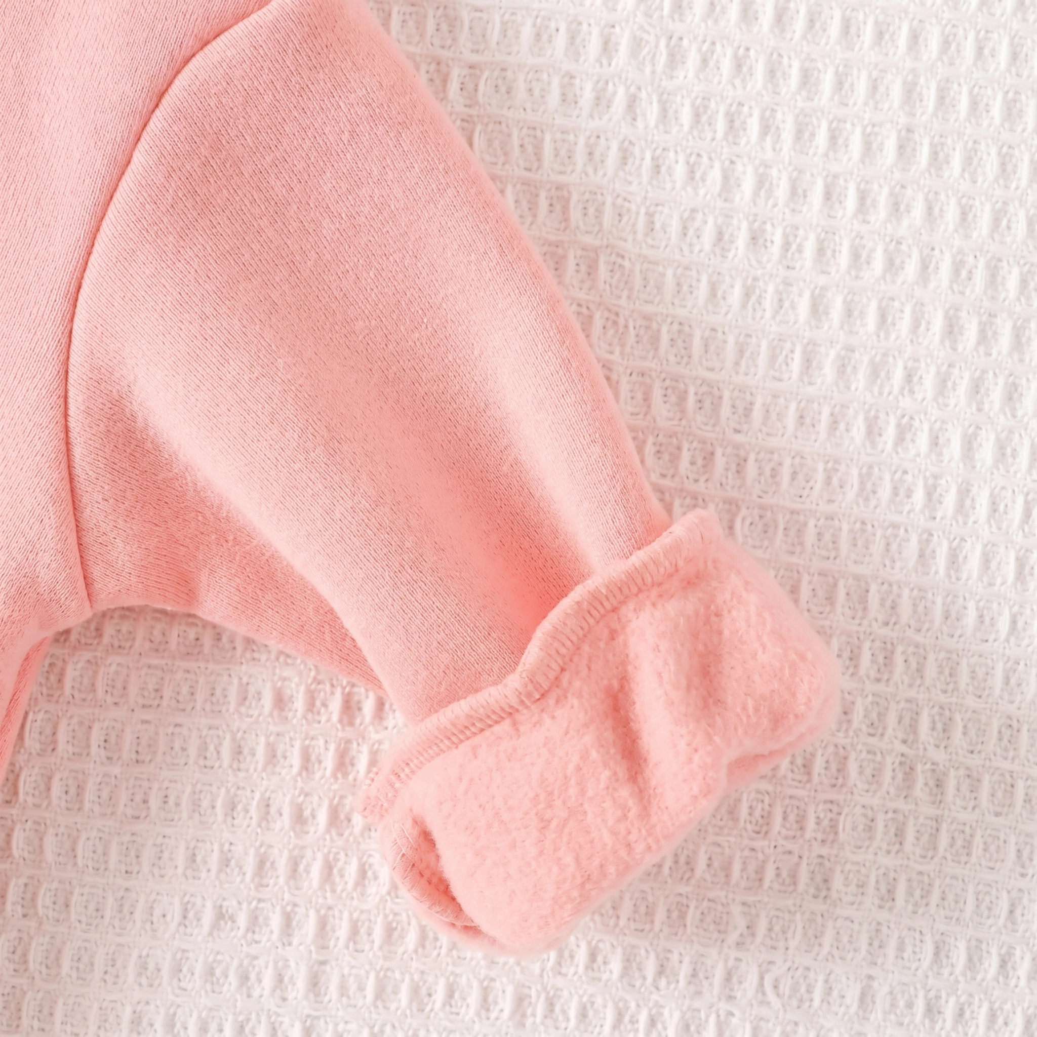 Newborn Printed Fleece Hoodie Set - Image 4
