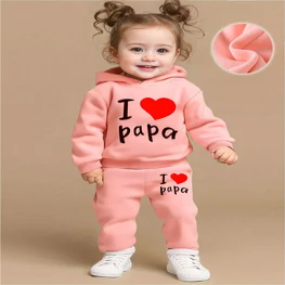 Newborn Printed Fleece Hoodie Set