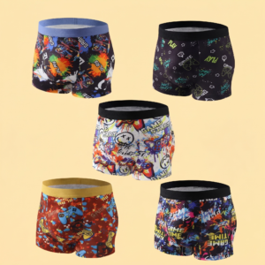 Boys Printed Cotton Boxer Set